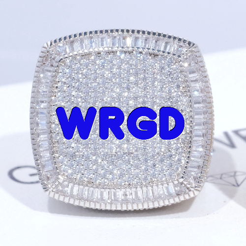 CUSTOM LETTER 3D ICED RING