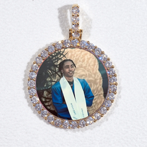 3D CIRCLE CUSTOM PICTURE PENDANT SMALL SIZE