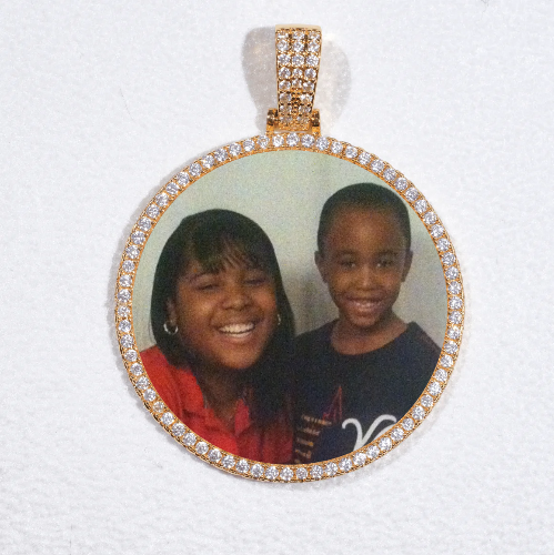 MEDIUM 3D CIRCLE CUSTOM PICTURE PENDANT