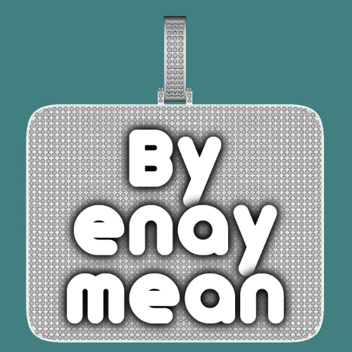 CUSTOM LETTER NECKLACE 3D BIG SQUARE