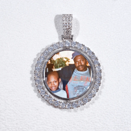 3D Spinning 2-Faced Custom Picture Pendant