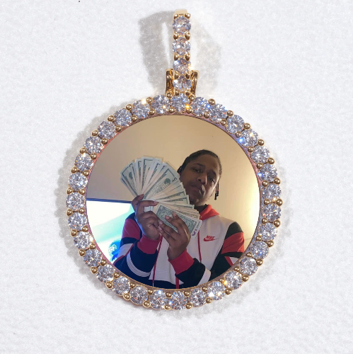3D CIRCLE CUSTOM PICTURE PENDANT SMALL SIZE