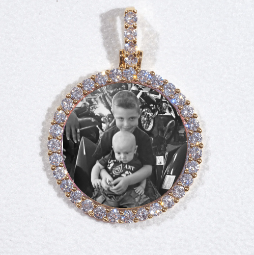 3D CIRCLE CUSTOM PICTURE PENDANT SMALL SIZE
