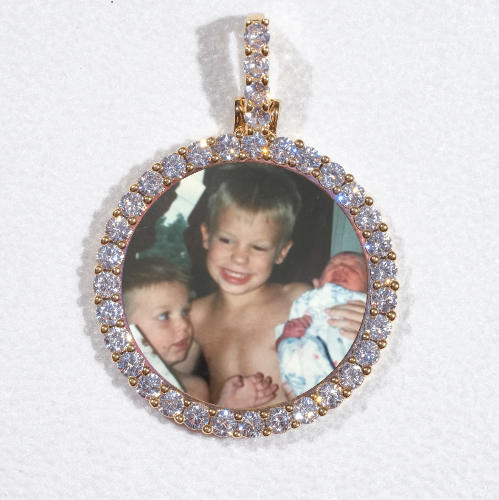 3D CIRCLE CUSTOM PICTURE PENDANT SMALL SIZE