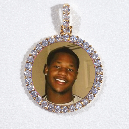 3D CIRCLE CUSTOM PICTURE PENDANT SMALL SIZE