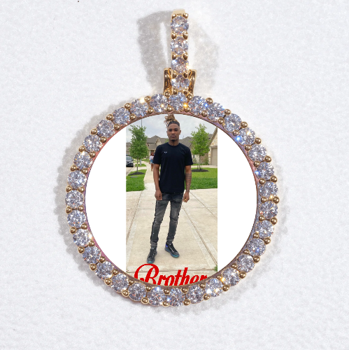3D CIRCLE CUSTOM PICTURE PENDANT SMALL SIZE