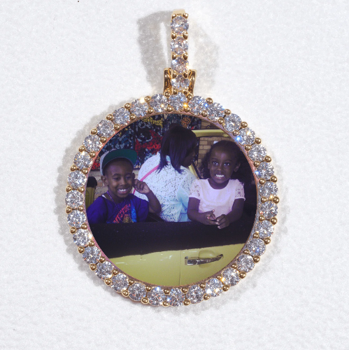 3D CIRCLE CUSTOM PICTURE PENDANT SMALL SIZE