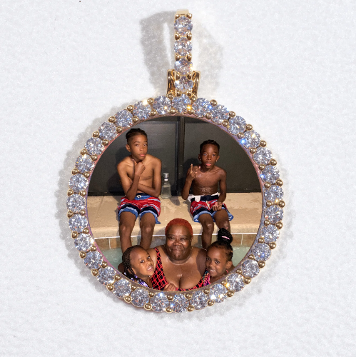 3D CIRCLE CUSTOM PICTURE PENDANT SMALL SIZE