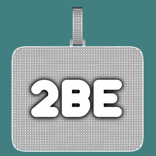 CUSTOM LETTER NECKLACE 3D BIG SQUARE