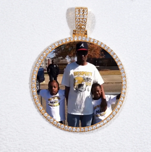 MEDIUM 3D CIRCLE CUSTOM PICTURE PENDANT
