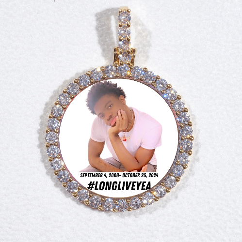 3D CIRCLE CUSTOM PICTURE PENDANT SMALL SIZE