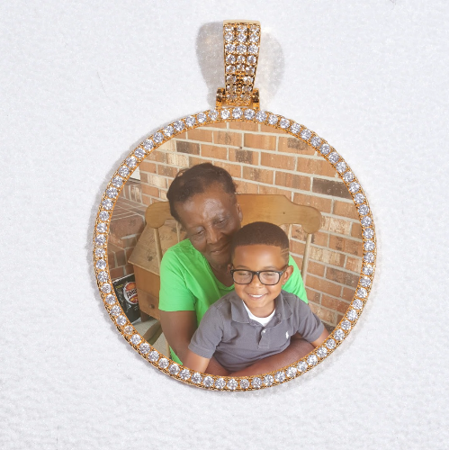 MEDIUM 3D CIRCLE CUSTOM PICTURE PENDANT