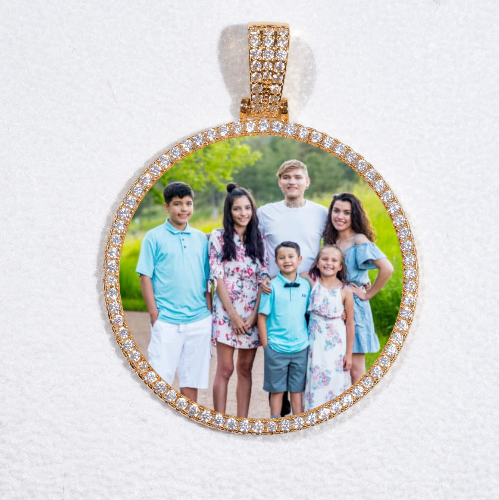 MEDIUM 3D CIRCLE CUSTOM PICTURE PENDANT