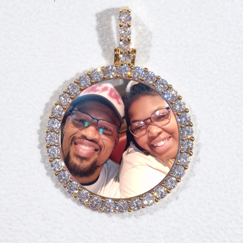 3D CIRCLE CUSTOM PICTURE PENDANT SMALL SIZE