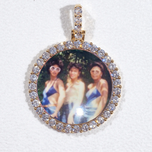 3D CIRCLE CUSTOM PICTURE PENDANT SMALL SIZE