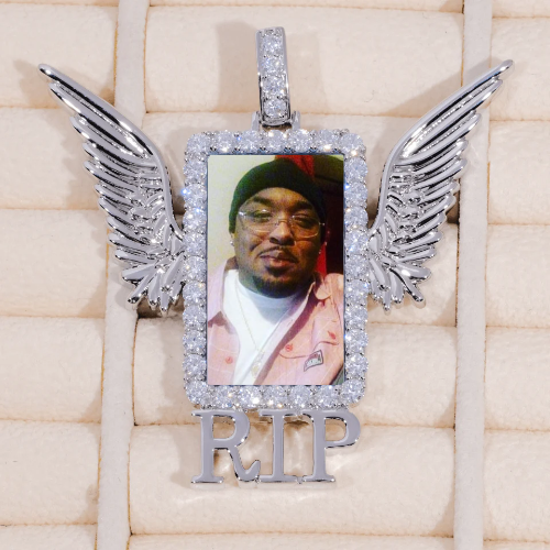 RIP WING 3D CUSTOM PICTURE PENDANT