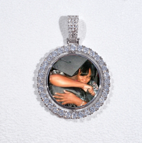 3D Spinning 2-Faced Custom Picture Pendant