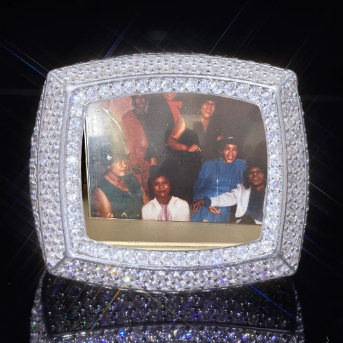 3D CUSTOM PICTURE ICED RING
