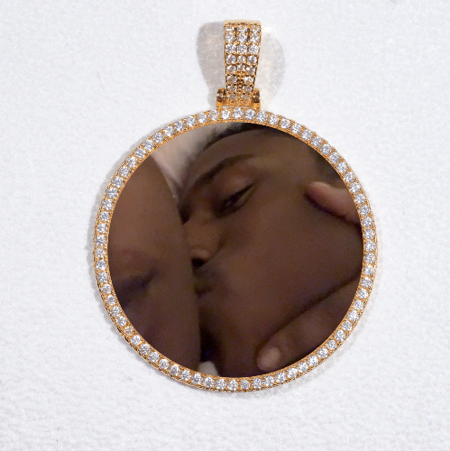 MEDIUM 3D CIRCLE CUSTOM PICTURE PENDANT