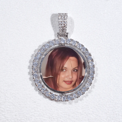 3D Spinning 2-Faced Custom Picture Pendant