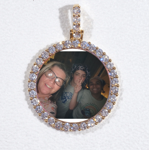 3D CIRCLE CUSTOM PICTURE PENDANT SMALL SIZE