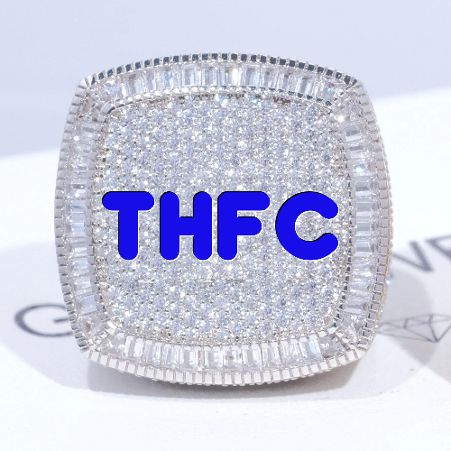 CUSTOM LETTER 3D ICED RING