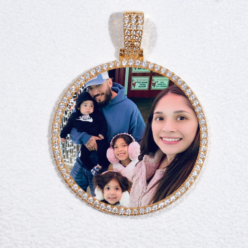 MEDIUM 3D CIRCLE CUSTOM PICTURE PENDANT