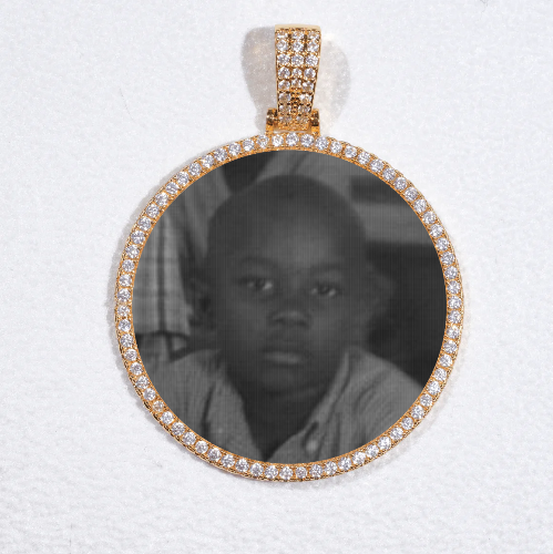 MEDIUM 3D CIRCLE CUSTOM PICTURE PENDANT