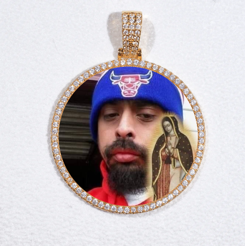 MEDIUM 3D CIRCLE CUSTOM PICTURE PENDANT