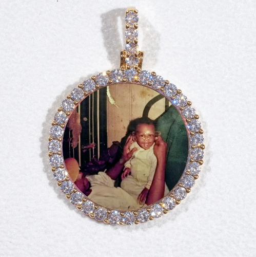 3D CIRCLE CUSTOM PICTURE PENDANT SMALL SIZE