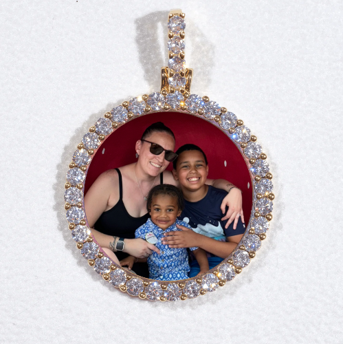 3D CIRCLE CUSTOM PICTURE PENDANT SMALL SIZE