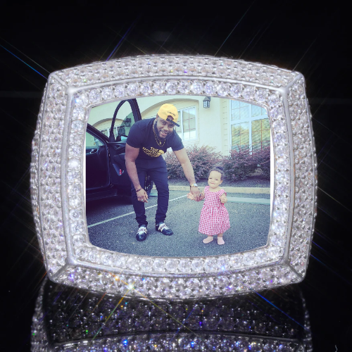 3D CUSTOM PICTURE ICED RING