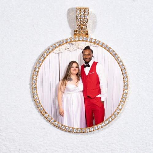 MEDIUM 3D CIRCLE CUSTOM PICTURE PENDANT