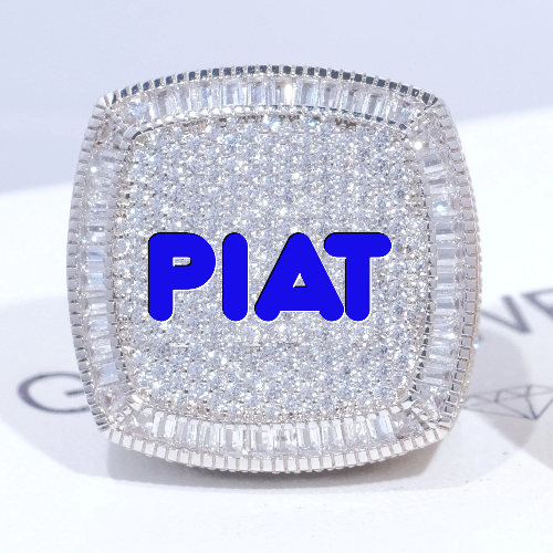 CUSTOM LETTER 3D ICED RING
