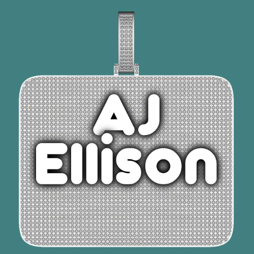 CUSTOM LETTER NECKLACE 3D BIG SQUARE