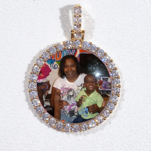 3D CIRCLE CUSTOM PICTURE PENDANT SMALL SIZE