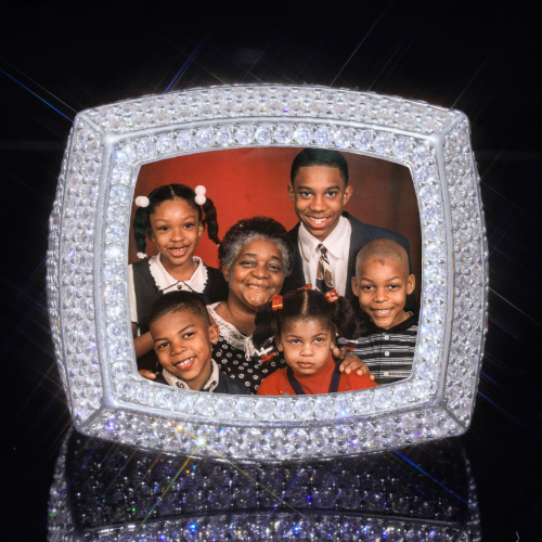3D CUSTOM PICTURE ICED RING