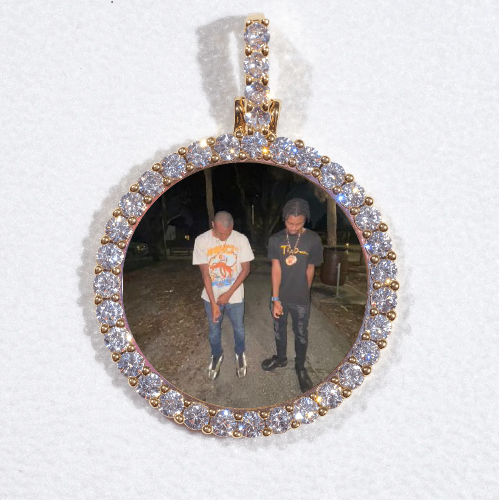 3D CIRCLE CUSTOM PICTURE PENDANT SMALL SIZE