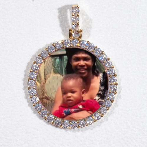 3D CIRCLE CUSTOM PICTURE PENDANT SMALL SIZE
