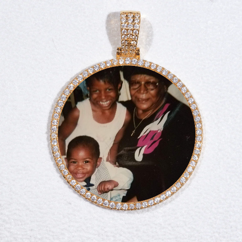 MEDIUM 3D CIRCLE CUSTOM PICTURE PENDANT