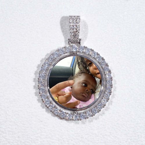 3D Spinning 2-Faced Custom Picture Pendant