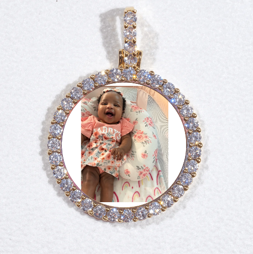 3D CIRCLE CUSTOM PICTURE PENDANT SMALL SIZE