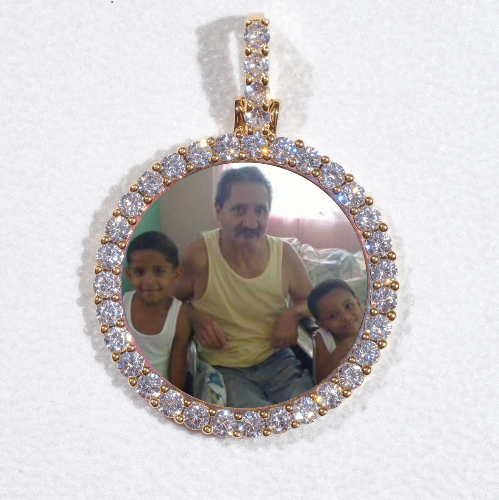 3D CIRCLE CUSTOM PICTURE PENDANT SMALL SIZE