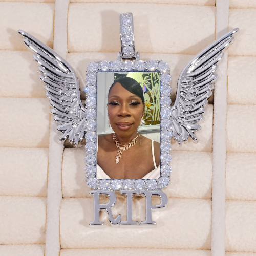 RIP WING 3D CUSTOM PICTURE PENDANT