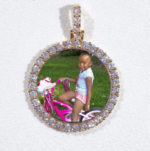 3D CIRCLE CUSTOM PICTURE PENDANT SMALL SIZE