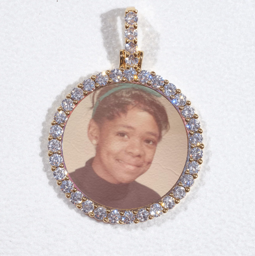 3D CIRCLE CUSTOM PICTURE PENDANT SMALL SIZE