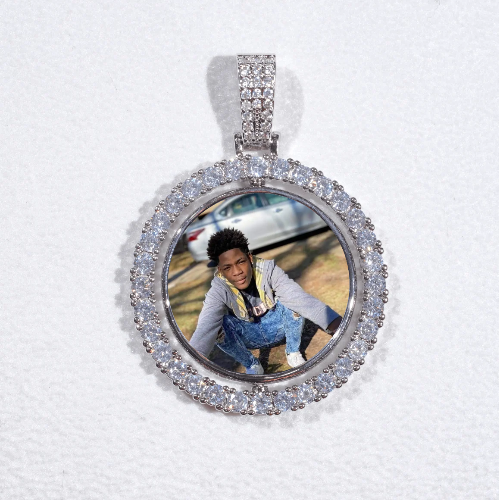 3D Spinning 2-Faced Custom Picture Pendant