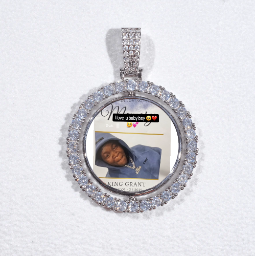 3D Spinning 2-Faced Custom Picture Pendant