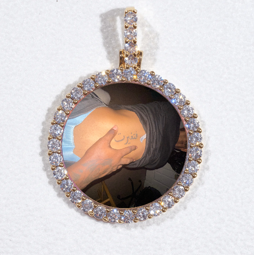 3D CIRCLE CUSTOM PICTURE PENDANT SMALL SIZE