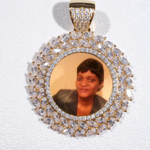 Large 3D Wheat Ear Custom Picture Pendant